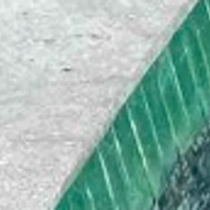 Green glass waterline tile